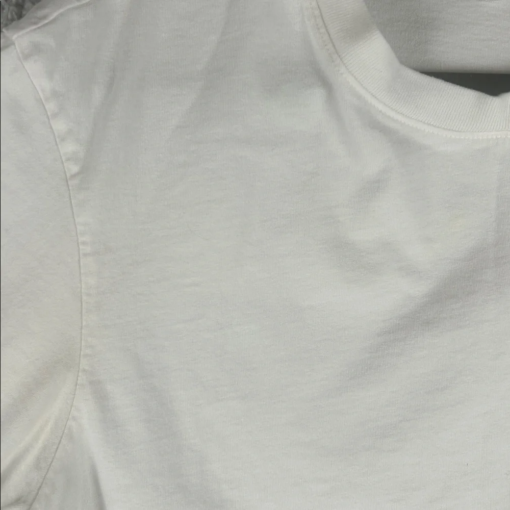 AGOLDE Salma Tee Crewneck Short Sleeve Cotton Relaxed White Top Size S - Picture 4 of 16